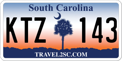 SC license plate KTZ143