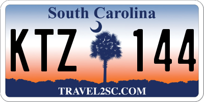 SC license plate KTZ144