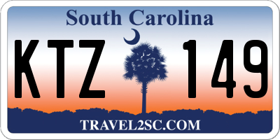 SC license plate KTZ149
