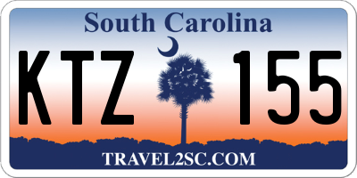 SC license plate KTZ155