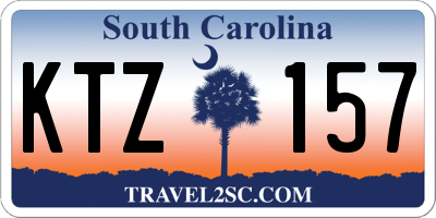 SC license plate KTZ157
