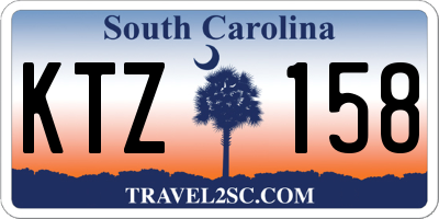 SC license plate KTZ158
