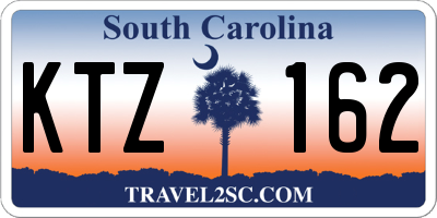 SC license plate KTZ162