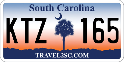 SC license plate KTZ165