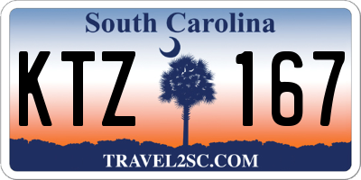 SC license plate KTZ167