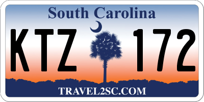 SC license plate KTZ172