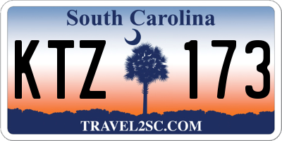 SC license plate KTZ173