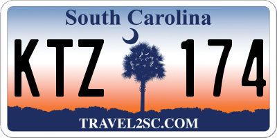 SC license plate KTZ174