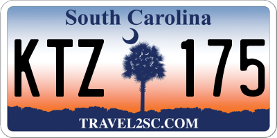 SC license plate KTZ175