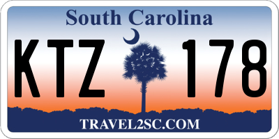 SC license plate KTZ178