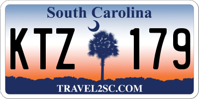 SC license plate KTZ179