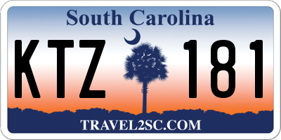 SC license plate KTZ181