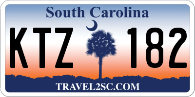 SC license plate KTZ182