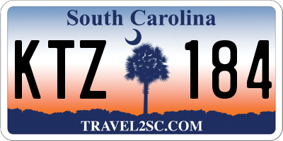SC license plate KTZ184