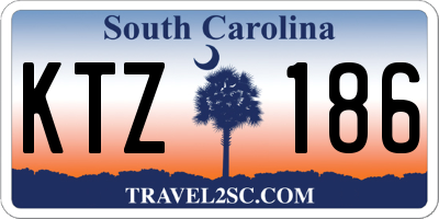 SC license plate KTZ186