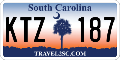 SC license plate KTZ187