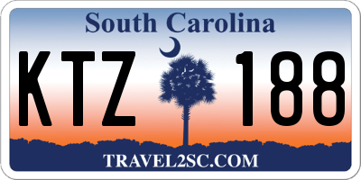 SC license plate KTZ188