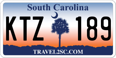 SC license plate KTZ189