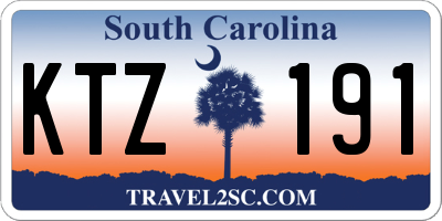 SC license plate KTZ191