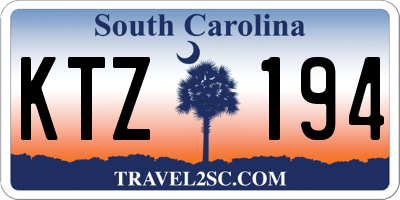 SC license plate KTZ194