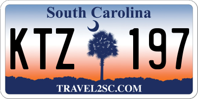 SC license plate KTZ197