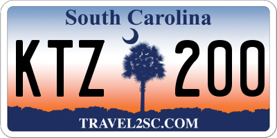 SC license plate KTZ200