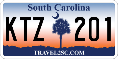 SC license plate KTZ201