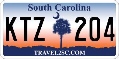 SC license plate KTZ204