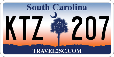 SC license plate KTZ207