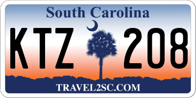 SC license plate KTZ208