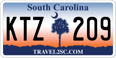 SC license plate KTZ209