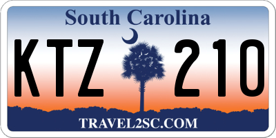 SC license plate KTZ210
