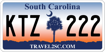 SC license plate KTZ222