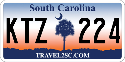 SC license plate KTZ224