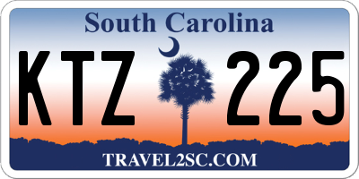 SC license plate KTZ225