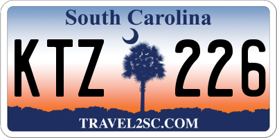 SC license plate KTZ226