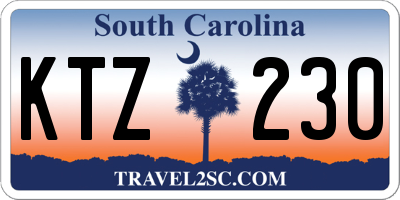 SC license plate KTZ230