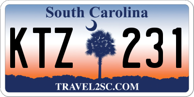 SC license plate KTZ231