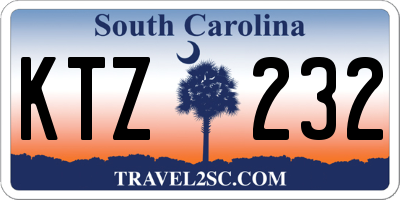 SC license plate KTZ232