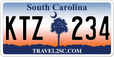SC license plate KTZ234