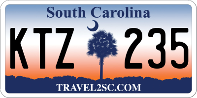SC license plate KTZ235