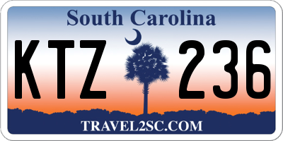 SC license plate KTZ236