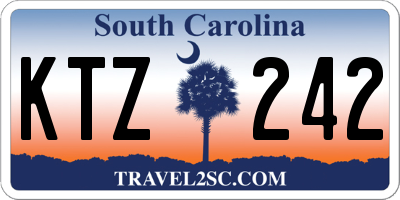 SC license plate KTZ242
