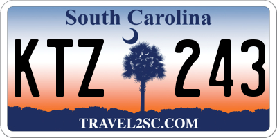 SC license plate KTZ243
