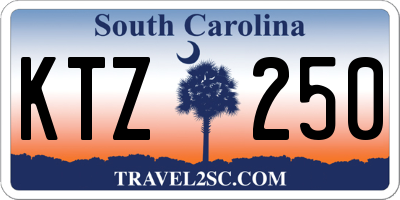 SC license plate KTZ250