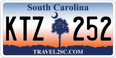 SC license plate KTZ252
