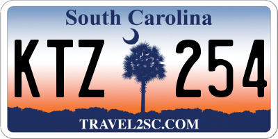 SC license plate KTZ254