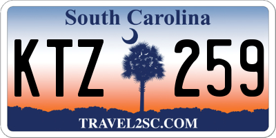 SC license plate KTZ259