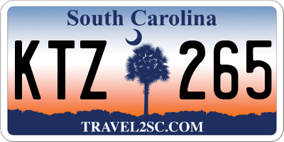 SC license plate KTZ265