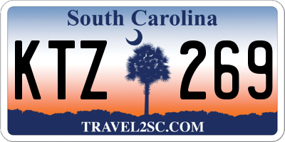 SC license plate KTZ269